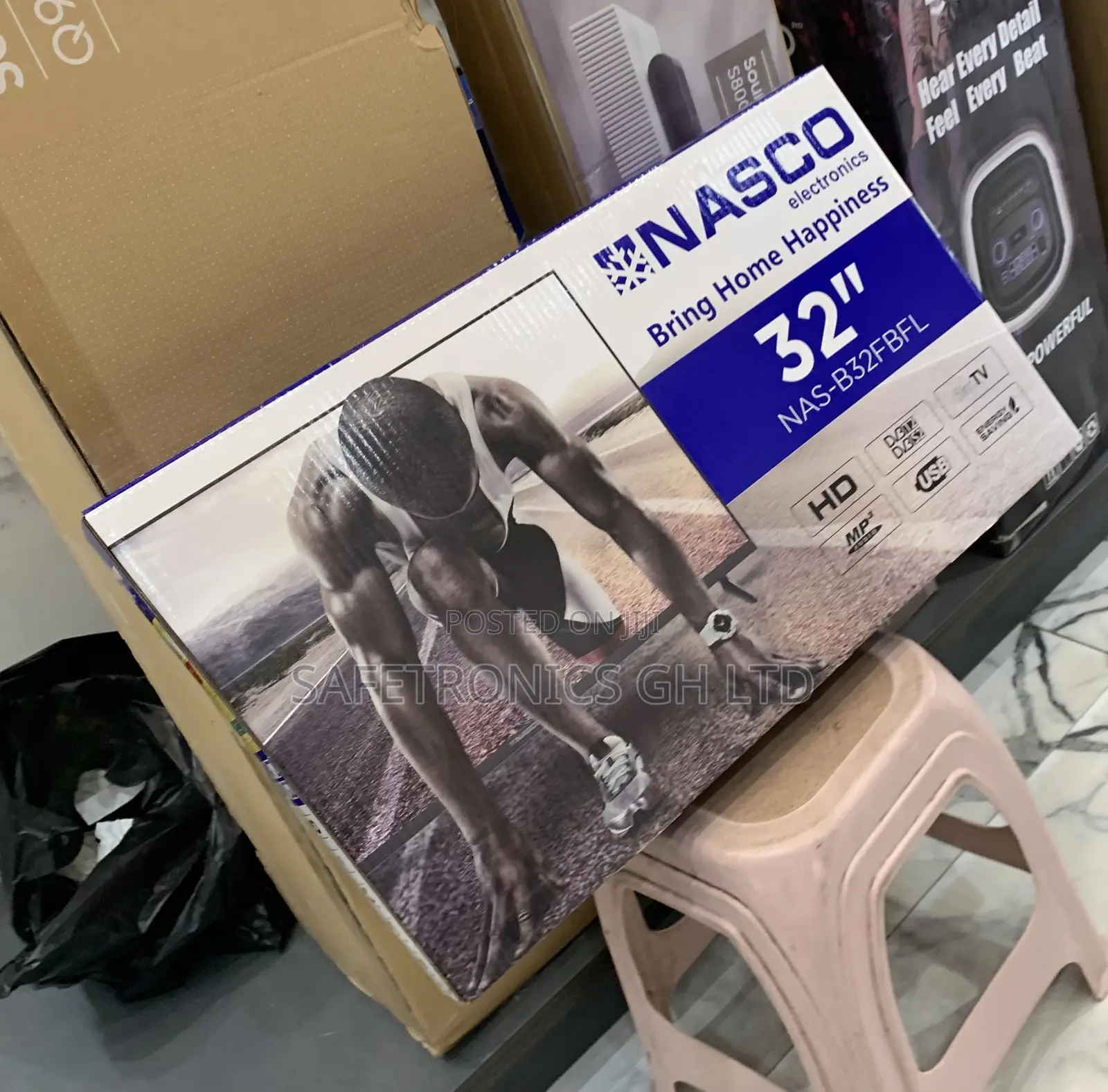 Clear Screen 32 Inch Digital Full HD Nasco TV
