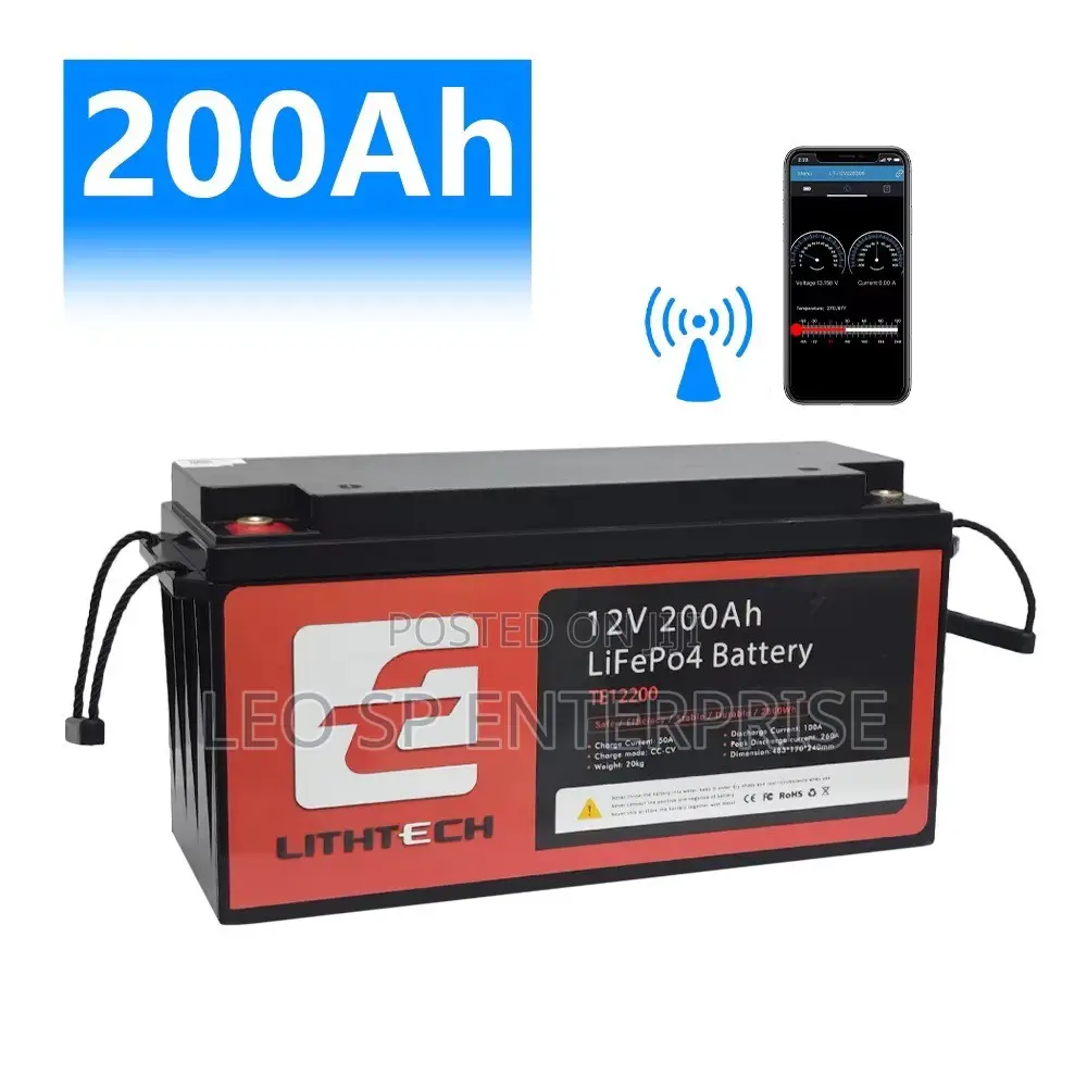 Lithtech LifePO4 12v 200AH Battery