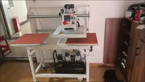40x60cm Pneumatic Automatic Heat Press Double Head Machine