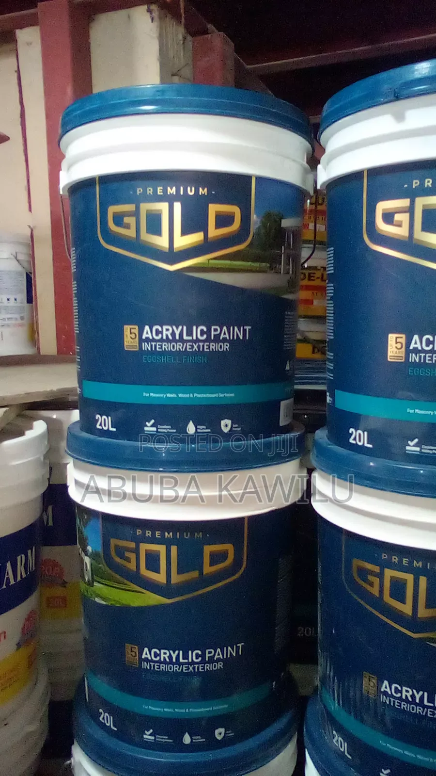 Gold Acrylic Emulsion Paint 20 Litters
