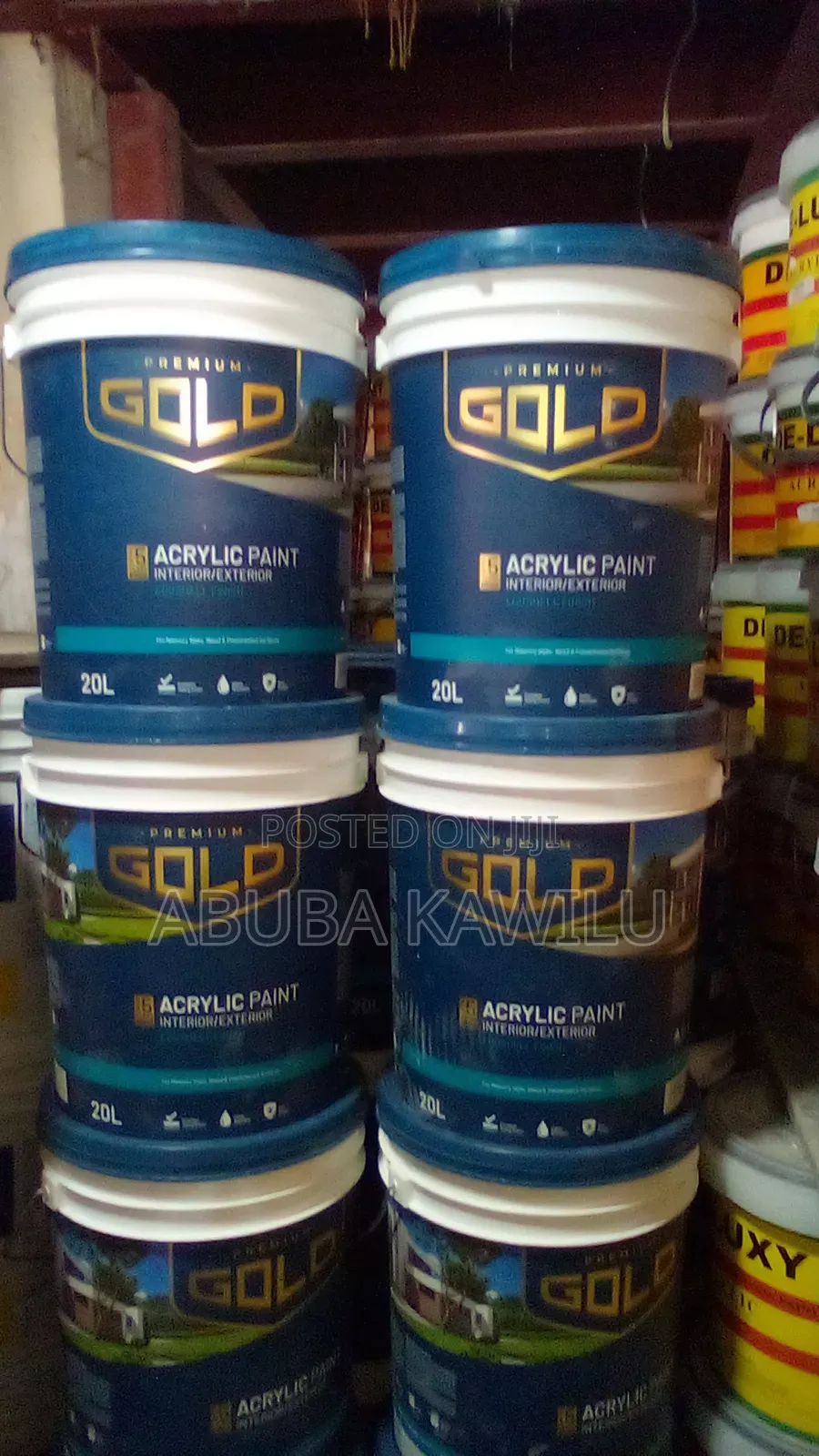 Gold Acrylic Emulsion Paint 20 Litters