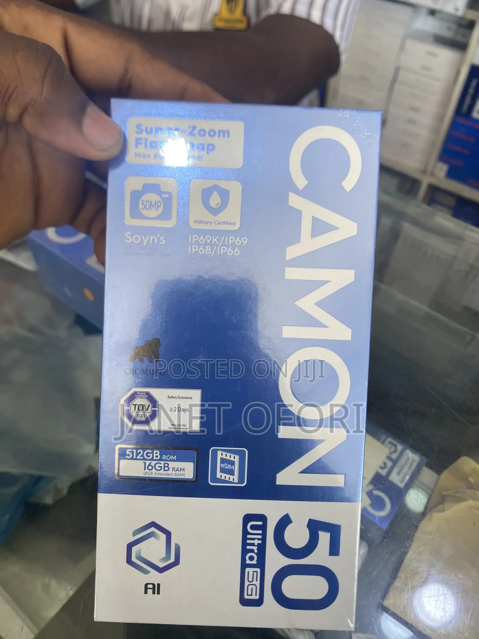 New Tecno Camon 50 Ultra 512 GB Black