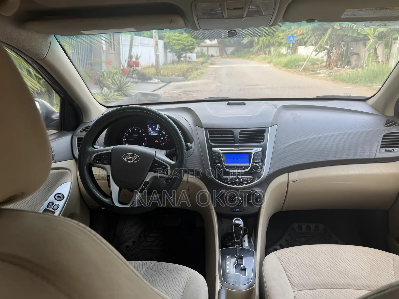 Hyundai Accent SE Automatic 2012 Beige