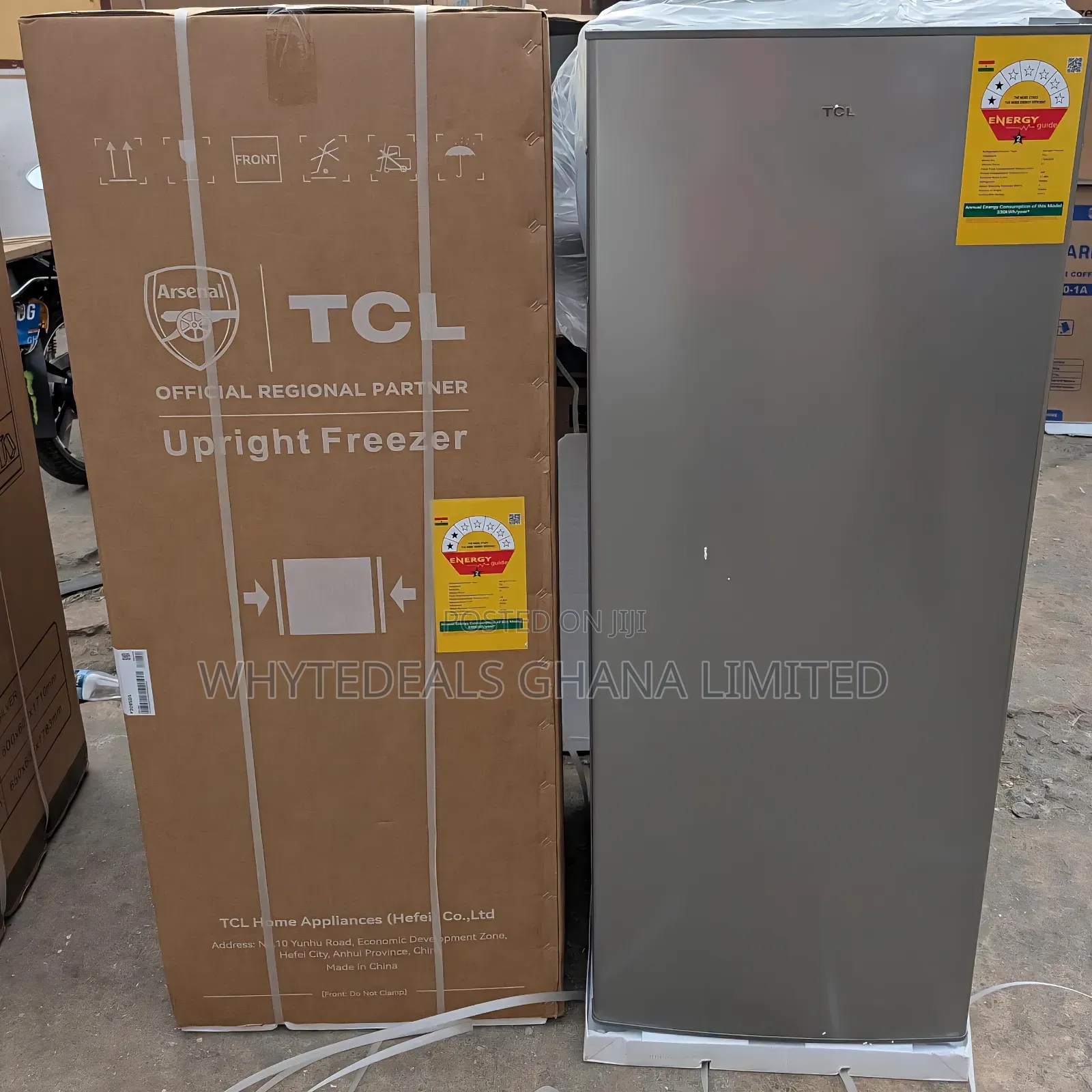 TCL Upright Freezer| 168-Litre| Frost Free| Energy Saving| Lock| Key
