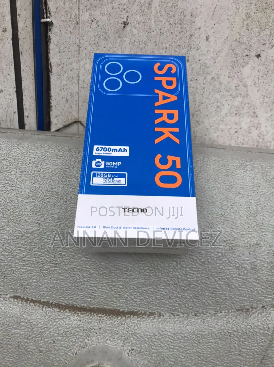 New Tecno Spark 50 128 GB Gray