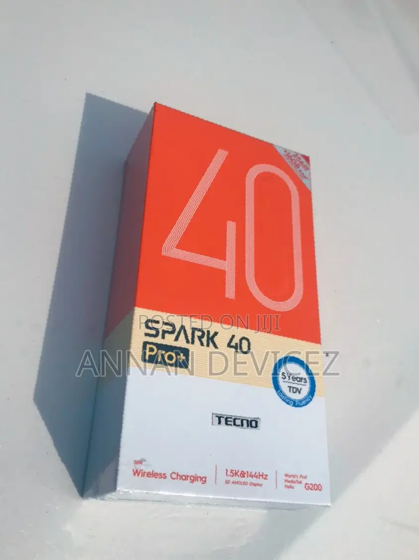 New Tecno Spark 40 Pro+ 256 GB Black