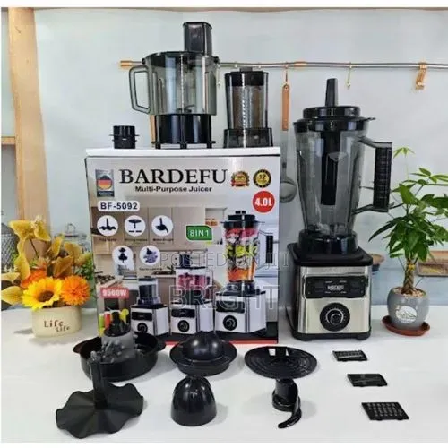 BARDEFU 8-in-1 Blender & Juicer 4L