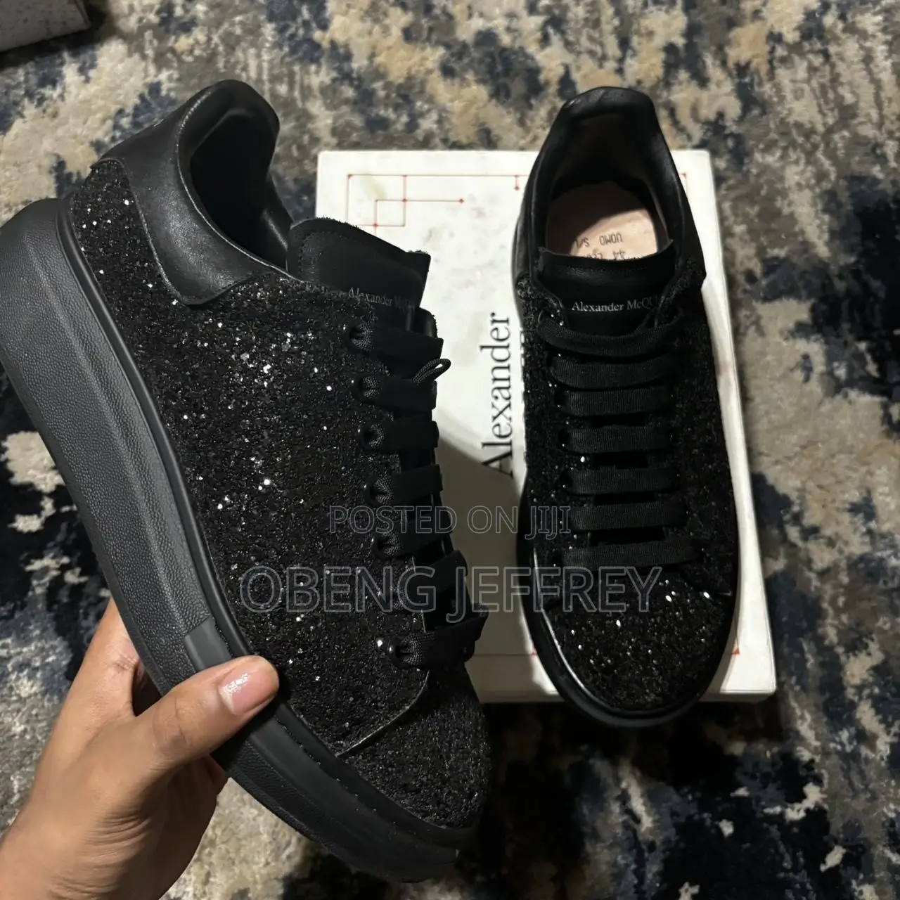 Original Alexander McQueen Black Crystal