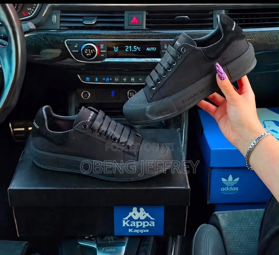 Original Alexander McQueen Deck Plimsoll Low Triple Black