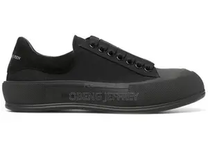 Original Alexander McQueen Deck Plimsoll Low Triple Black