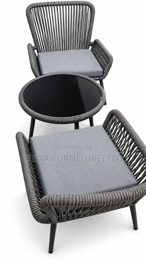 Balcony Chair and Table (3-Piece Patio Set)