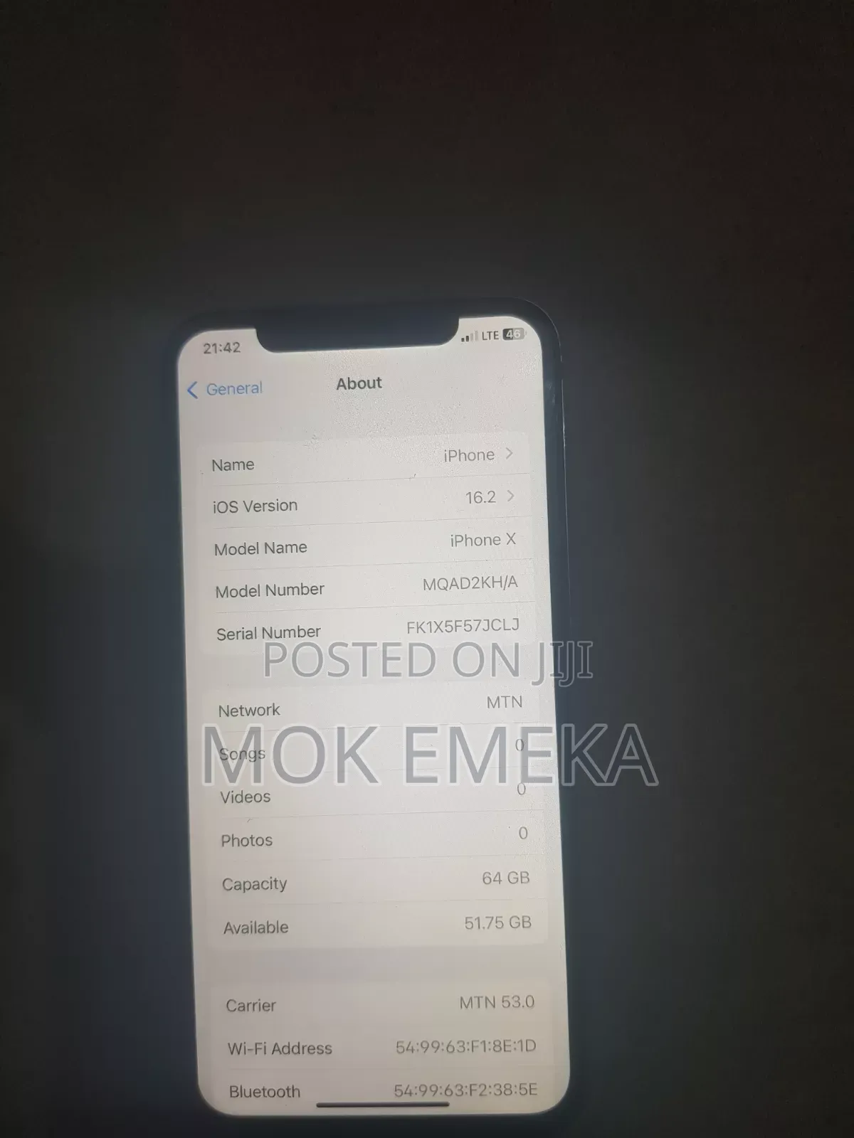 Apple iPhone X 64 GB White