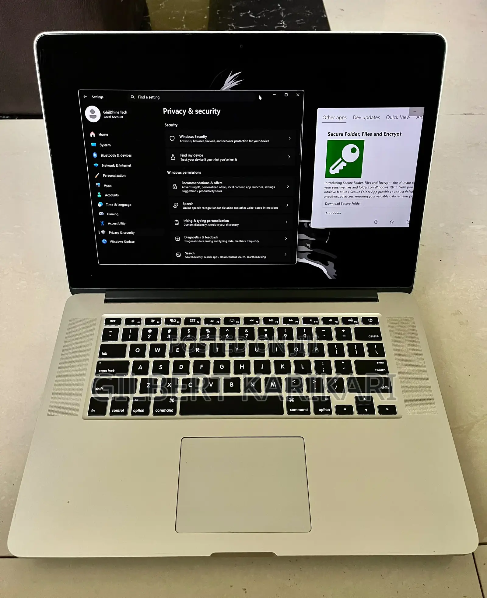 Laptop Apple MacBook 2015 16GB Intel Core i7 SSD 512GB