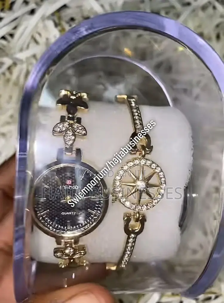 Bracelet and Watch Jewelry Set
