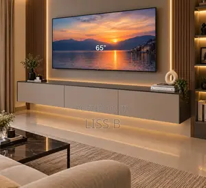 TV Console 65 Inches High Gloss