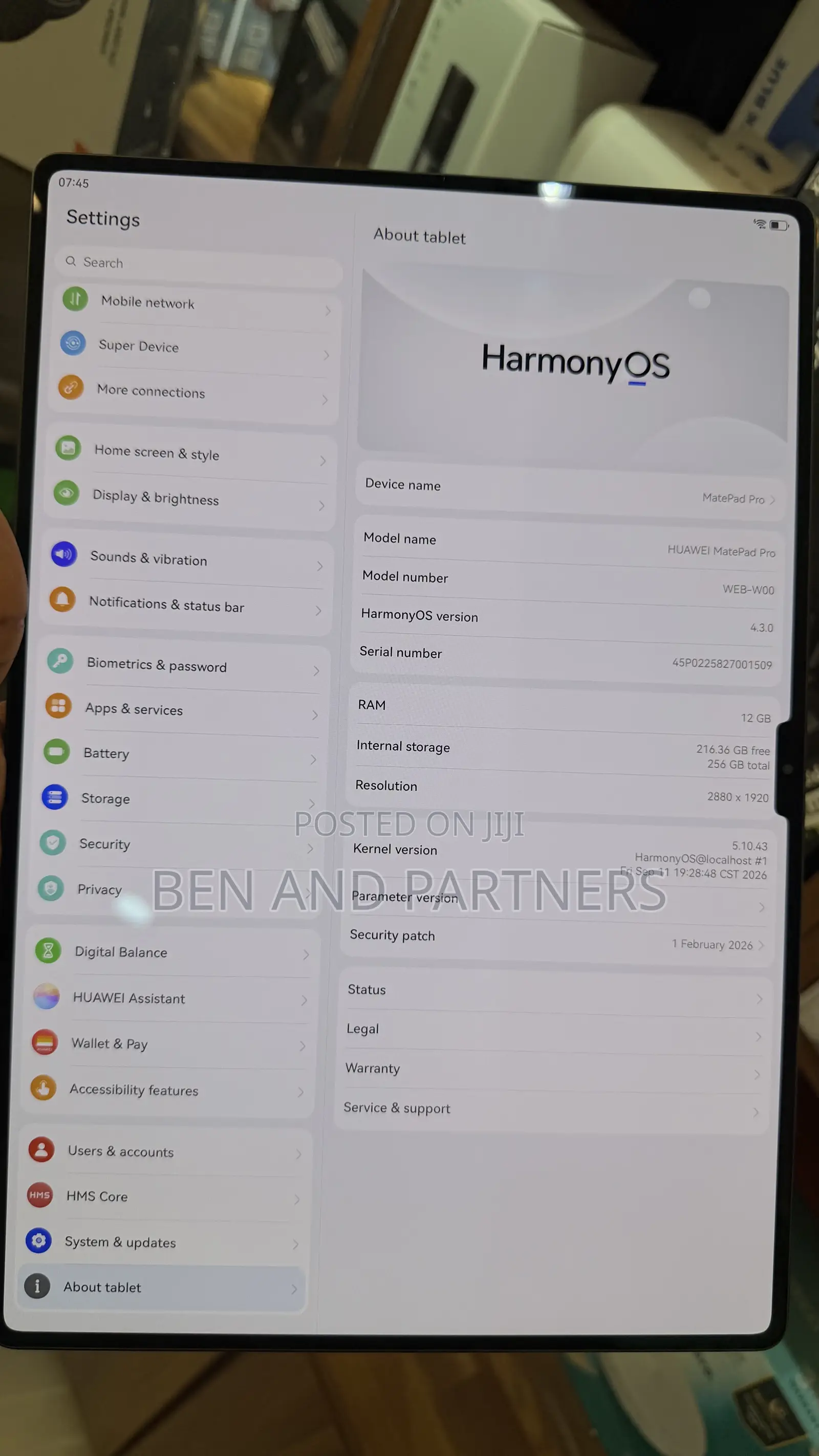 Huawei MatePad Pro 13.2 256 GB Black