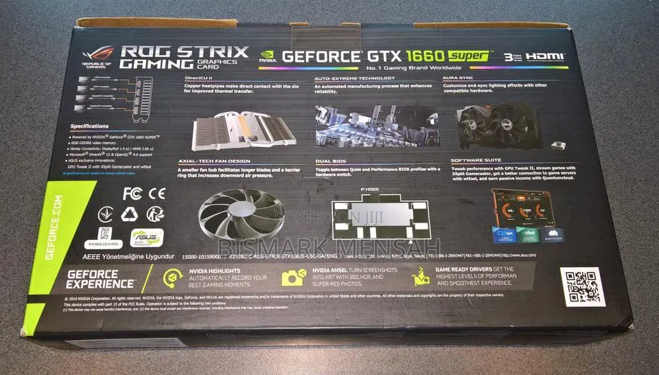 ASUS Rog Strix GTX 1660 Super Oc