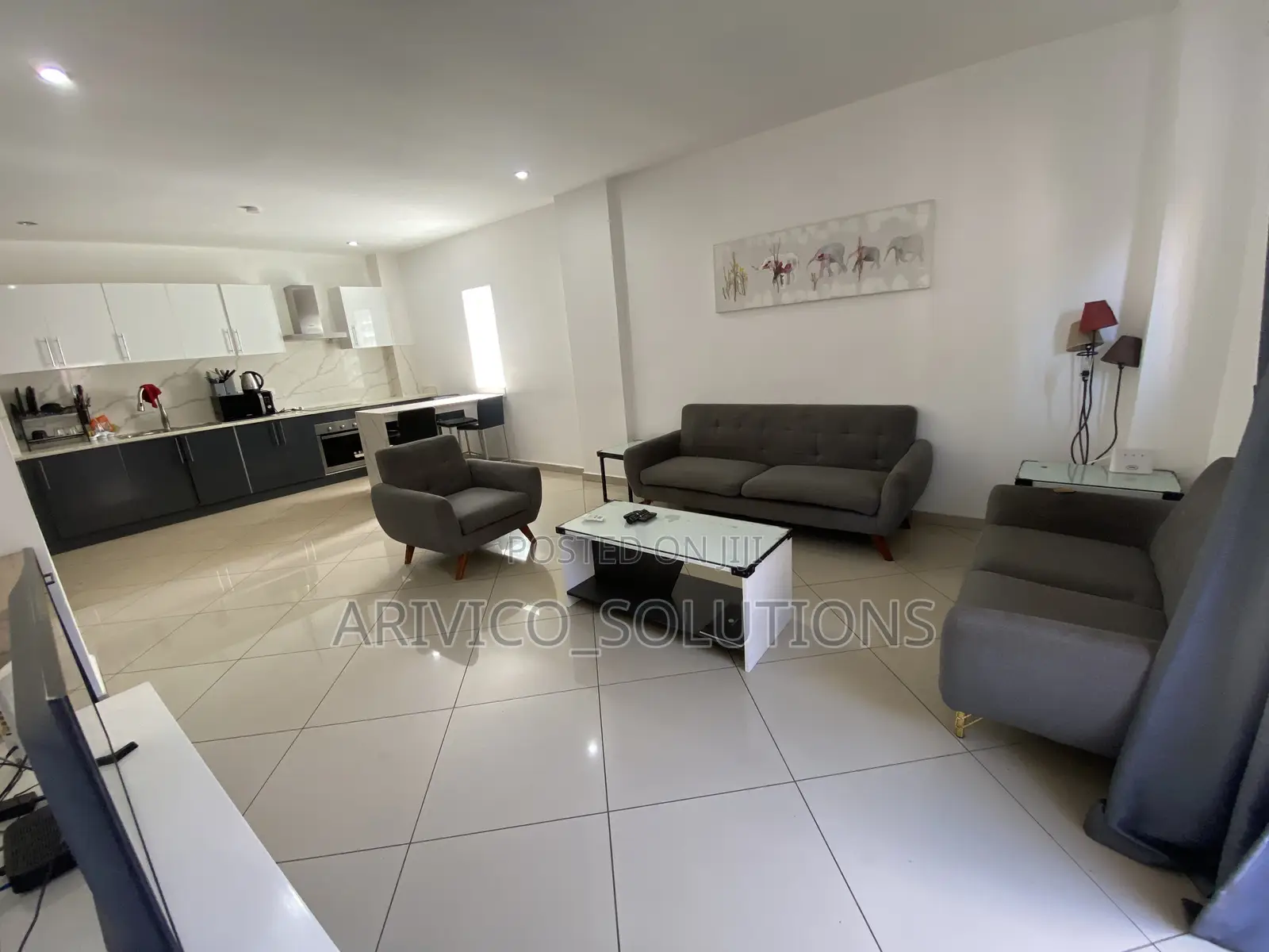 Furnished 3bdrm Townhouse / Terrace in East Legon, Boundary Road Area