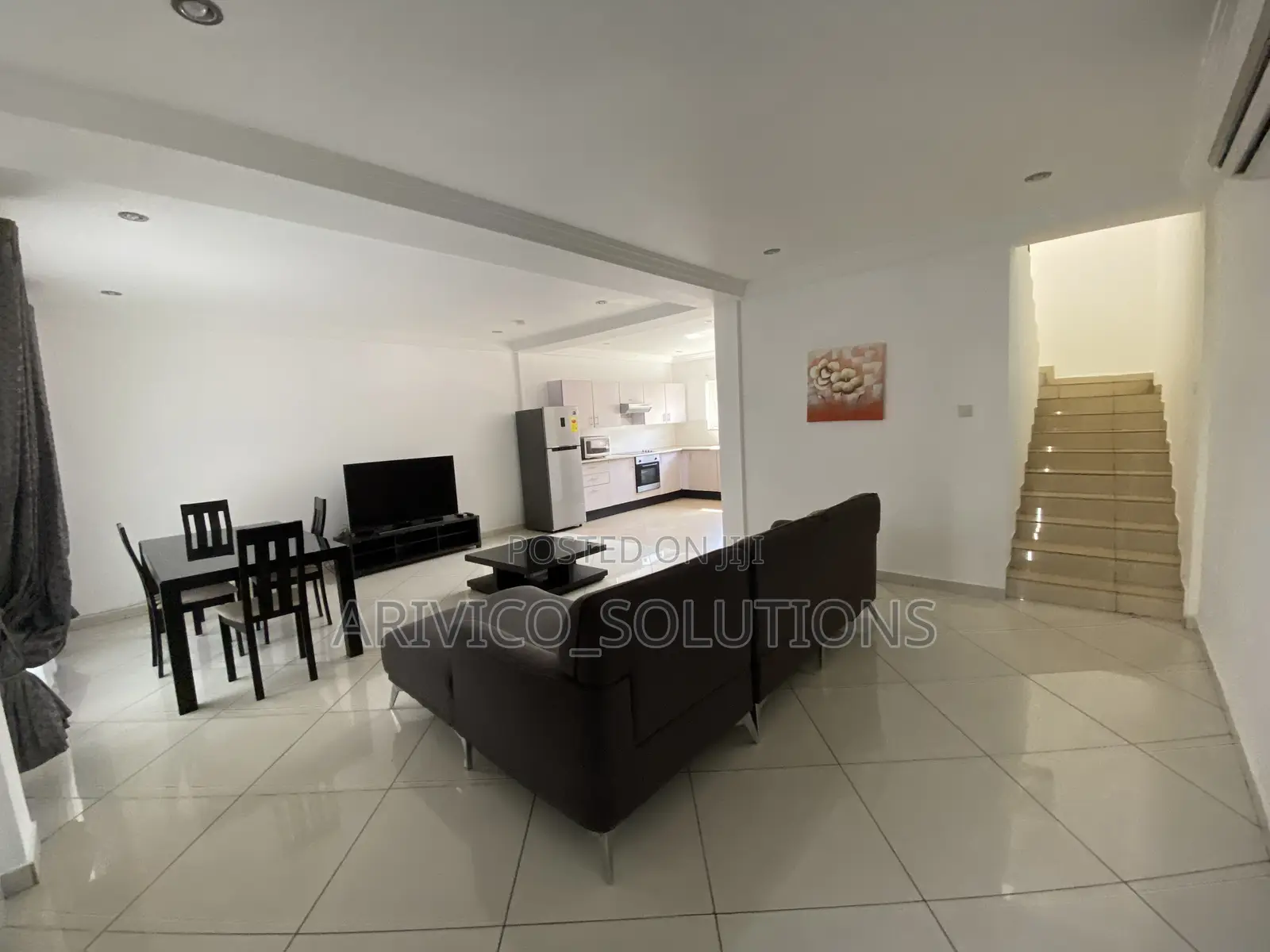 Furnished 3bdrm Townhouse / Terrace in East Legon, Boundary Road Area
