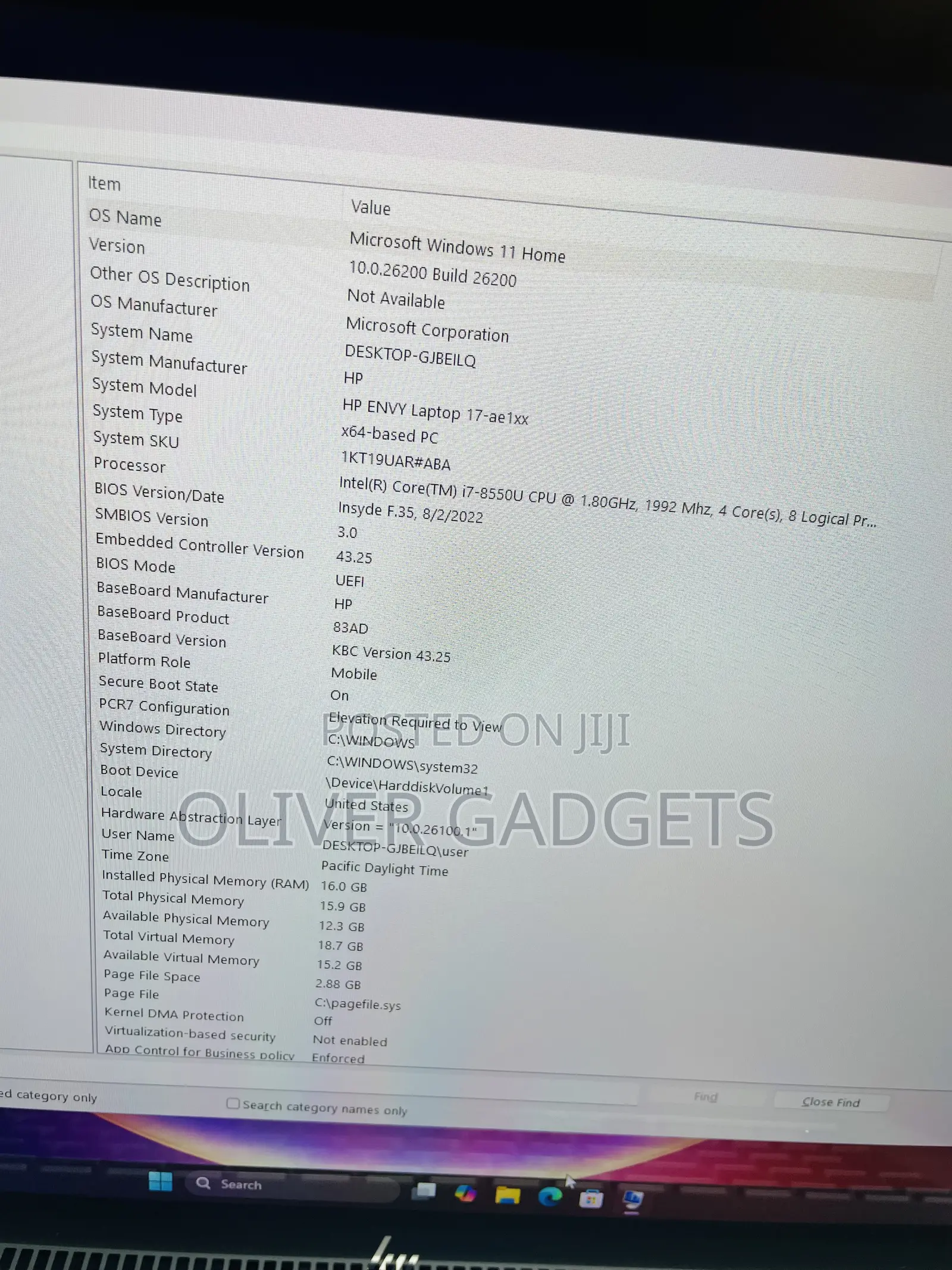 Laptop HP Envy 17 16GB Intel Core i7 SSD 512GB