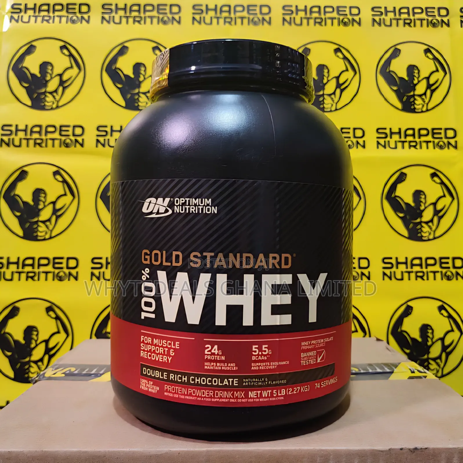 Optimum Nutrition Gold Standard 100% Whey Protein| Bcca| Isolate| 5lbs