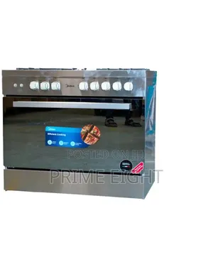 Midea 5 Burner 90 × 60 Cm (LMG90030) Gas Cooker With Oven and Grill