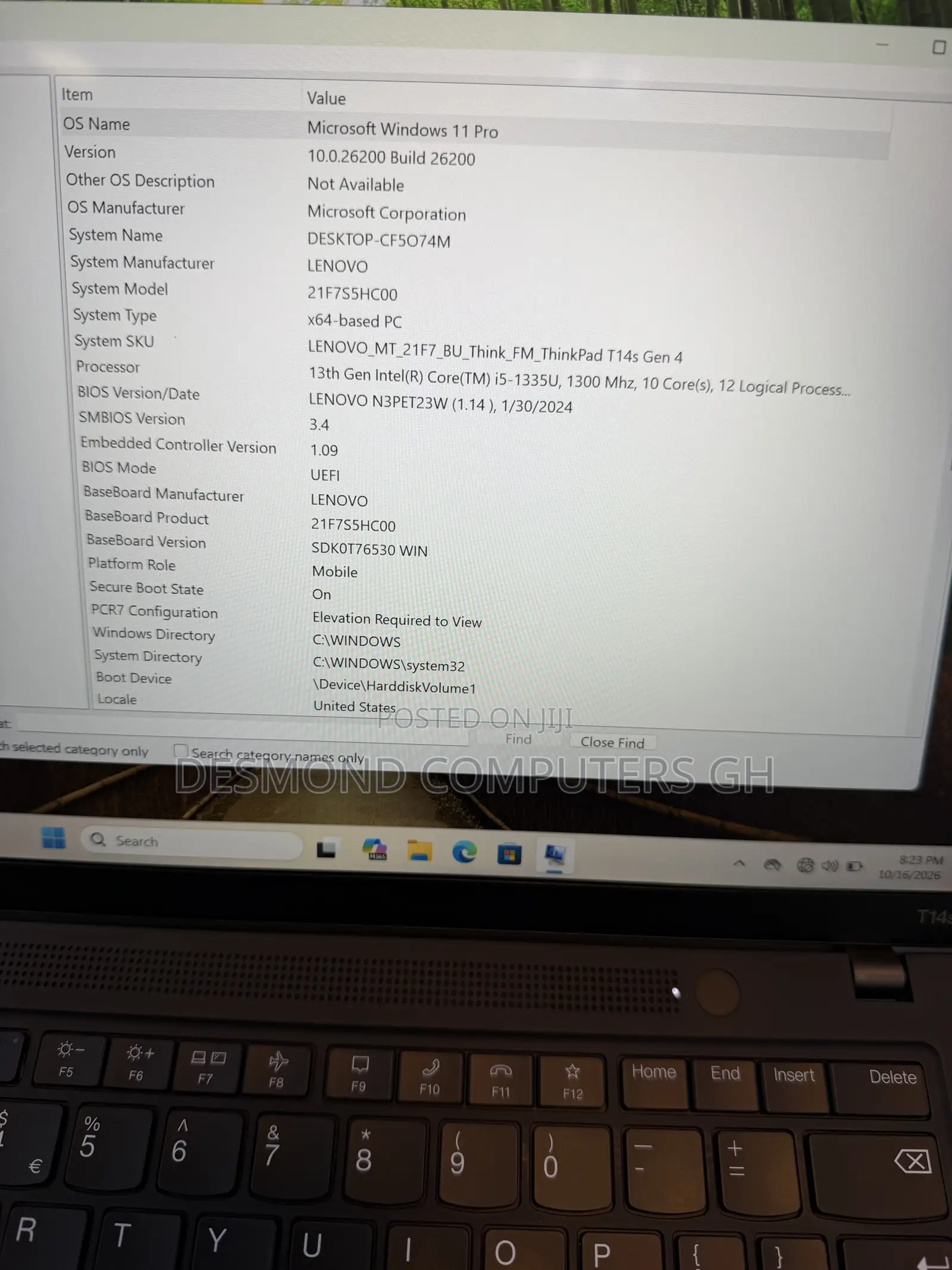 Laptop Lenovo ThinkPad T14s G4 16GB Intel Core i5 SSD 512GB