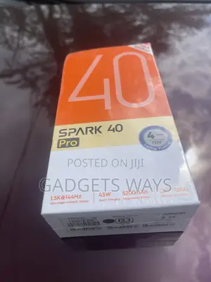 New Tecno Spark 40 Pro 256 GB Black