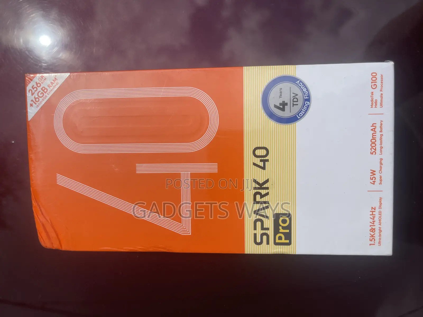 New Tecno Spark 40 Pro 256 GB Black