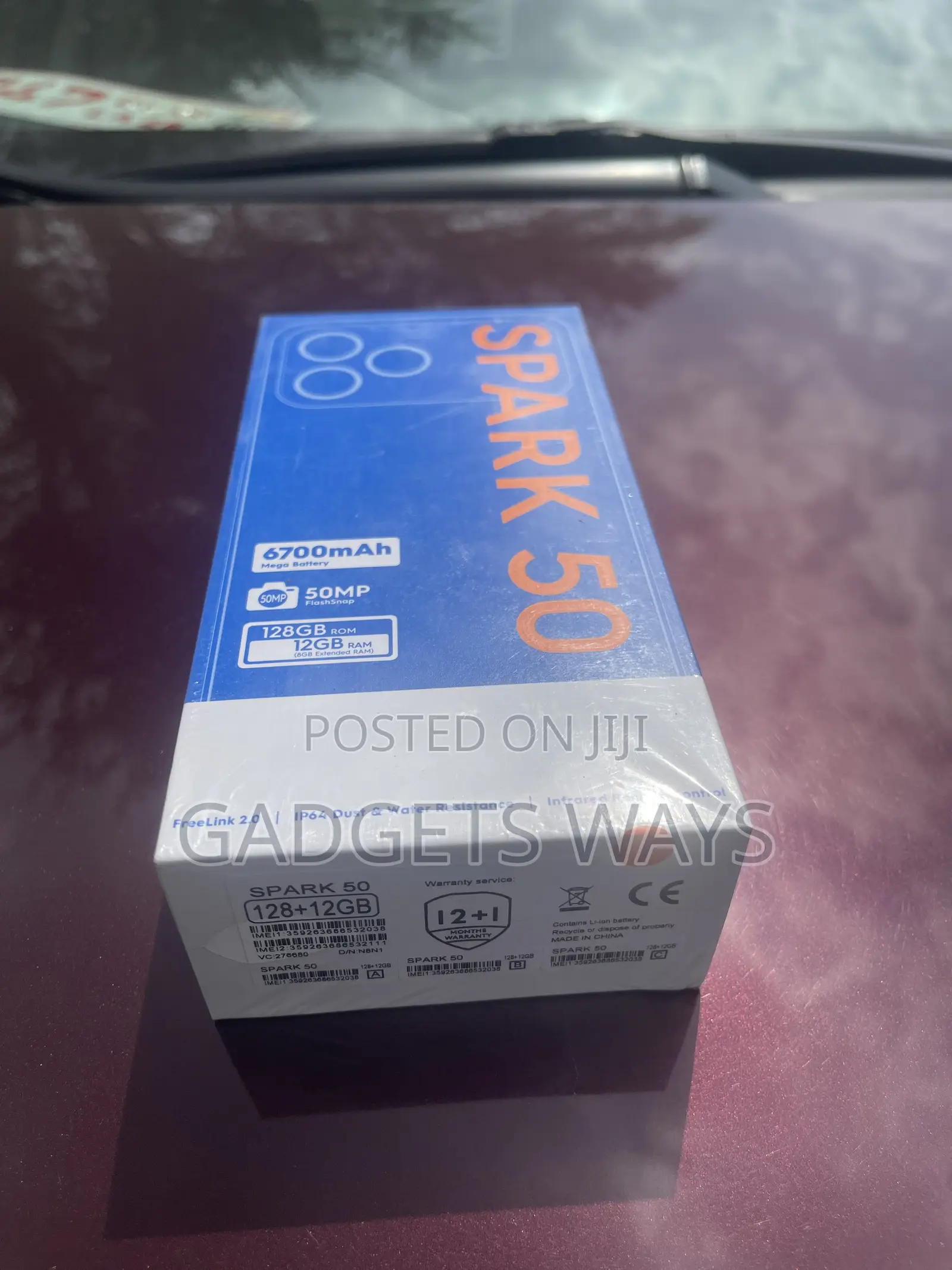 New Tecno Spark 50 128 GB Black