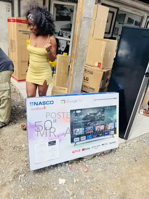 Nasco Uhd 4k Smart Screen Television(Remote Control) Black