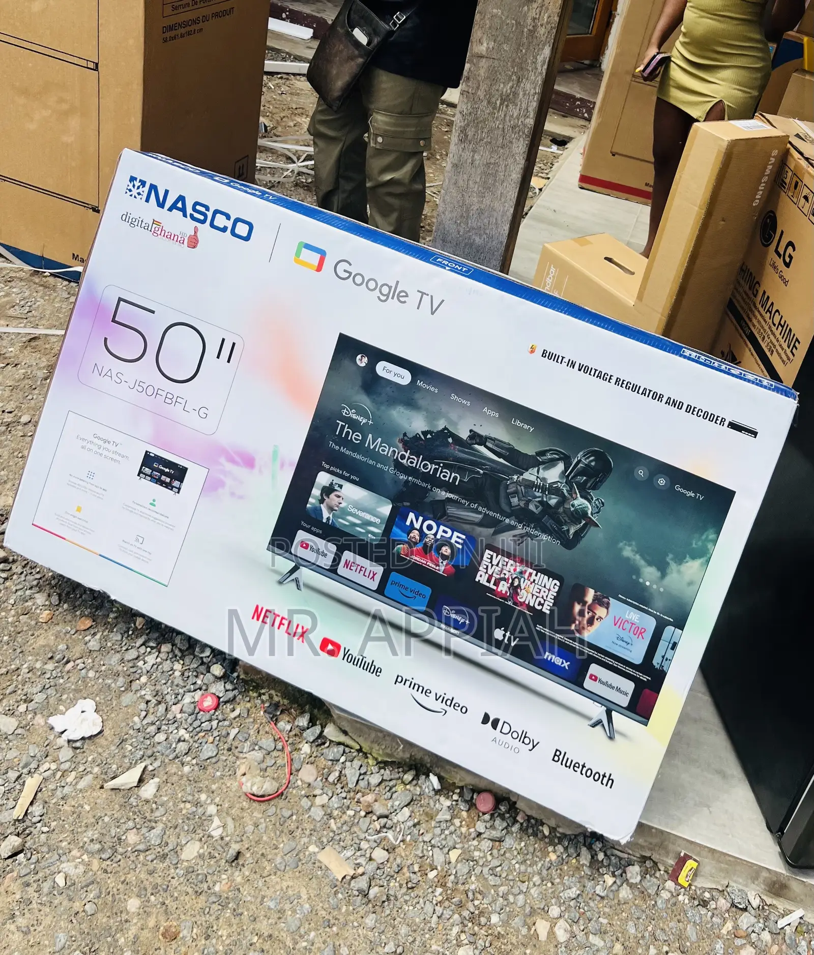 Unique Nasco 50” Smart Uhd 4k TV(Remote Control)
