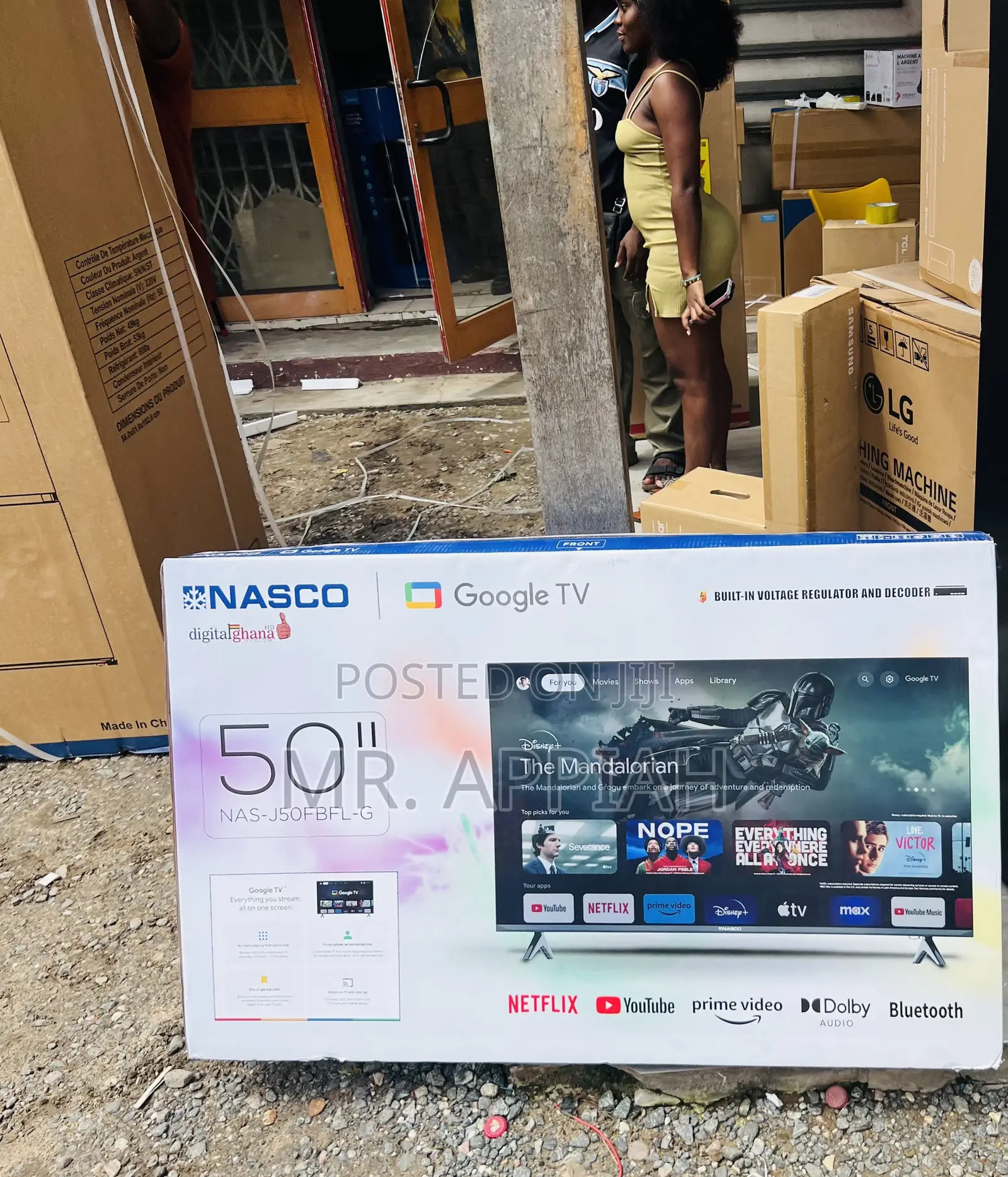 Unique Nasco 50” Smart Uhd 4k TV(Remote Control)