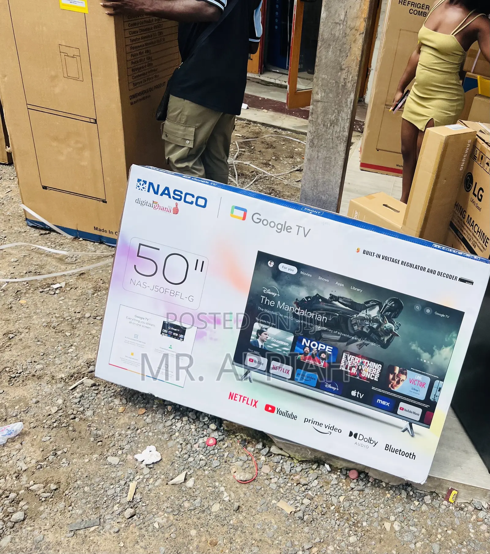 Super Classic Nasco 50” Uhd 4k Smart TV(Remote)