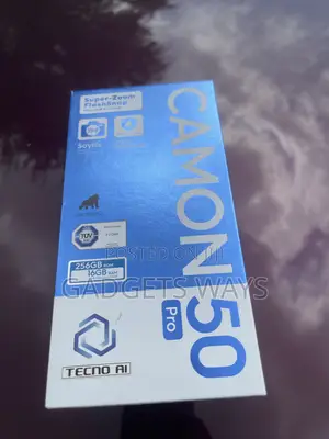 New Tecno Camon 50 Pro 256 GB Black