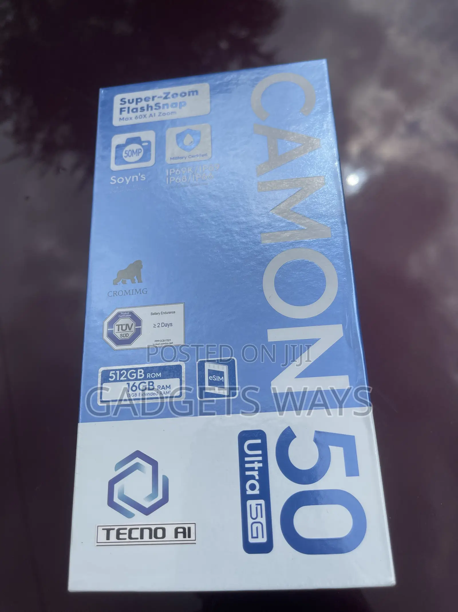 New Tecno Camon 50 Ultra 512 GB Black