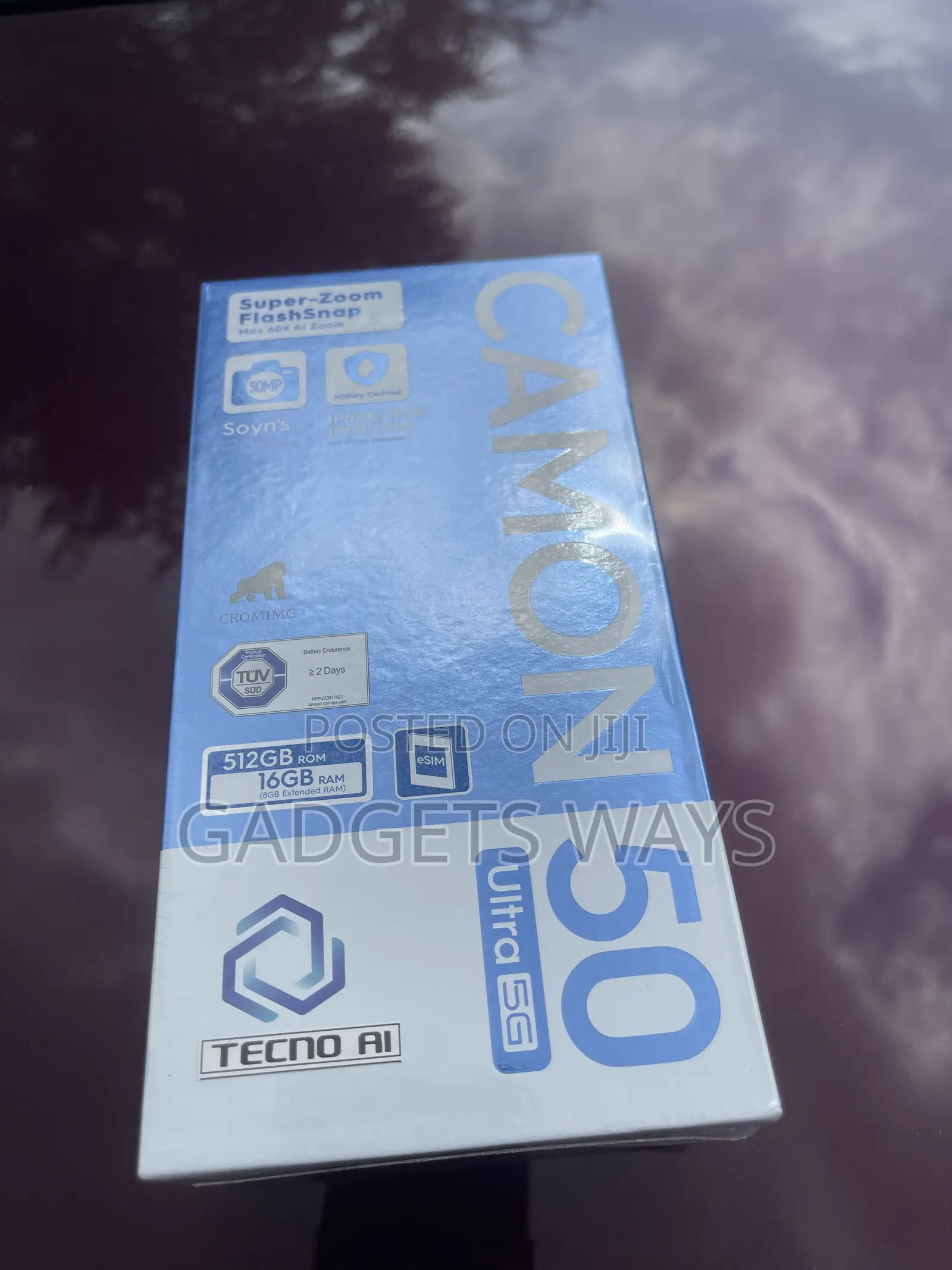 New Tecno Camon 50 Ultra 512 GB Black