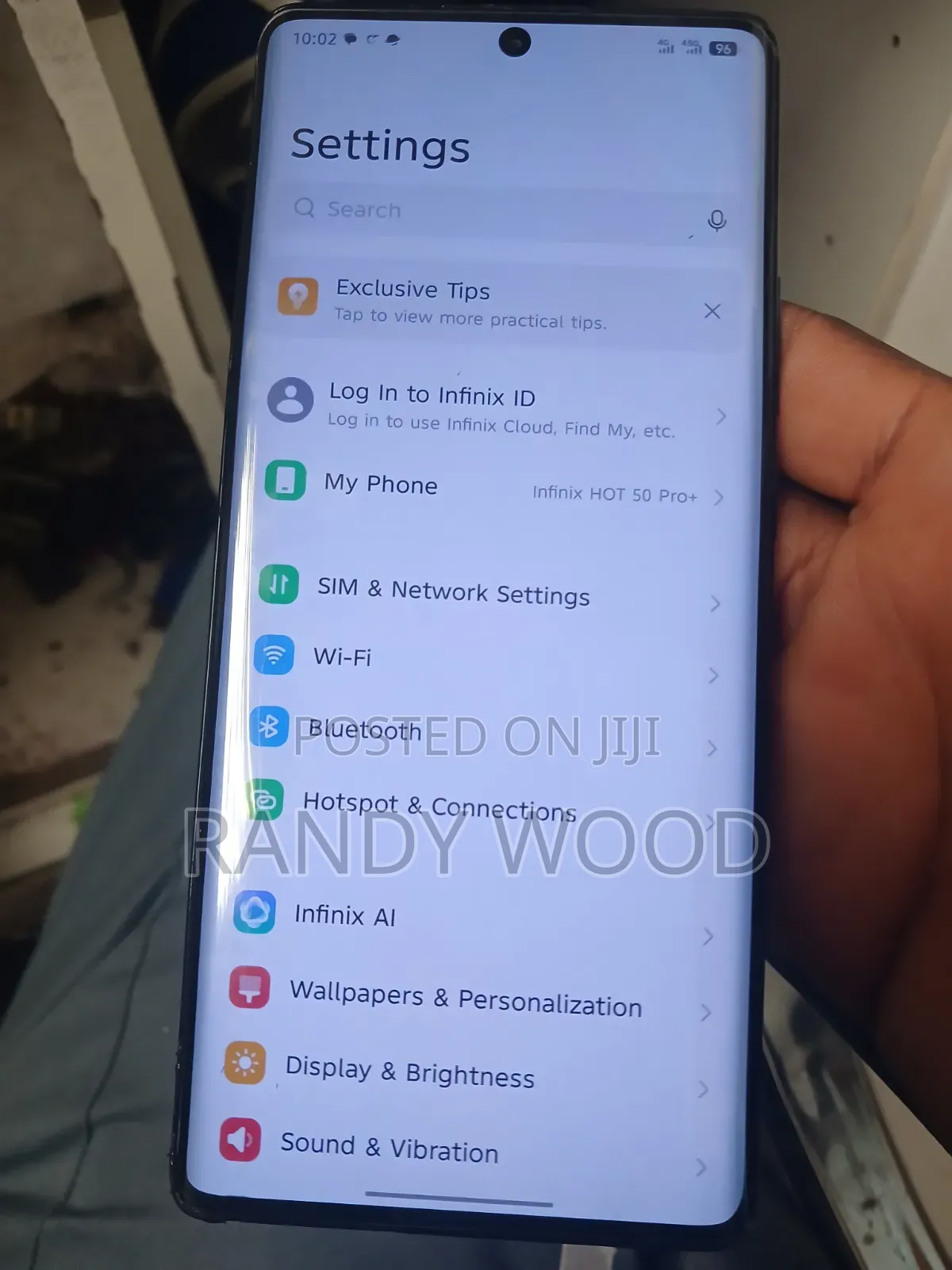 Infinix Hot 50 Pro+ 4G 128 GB Black
