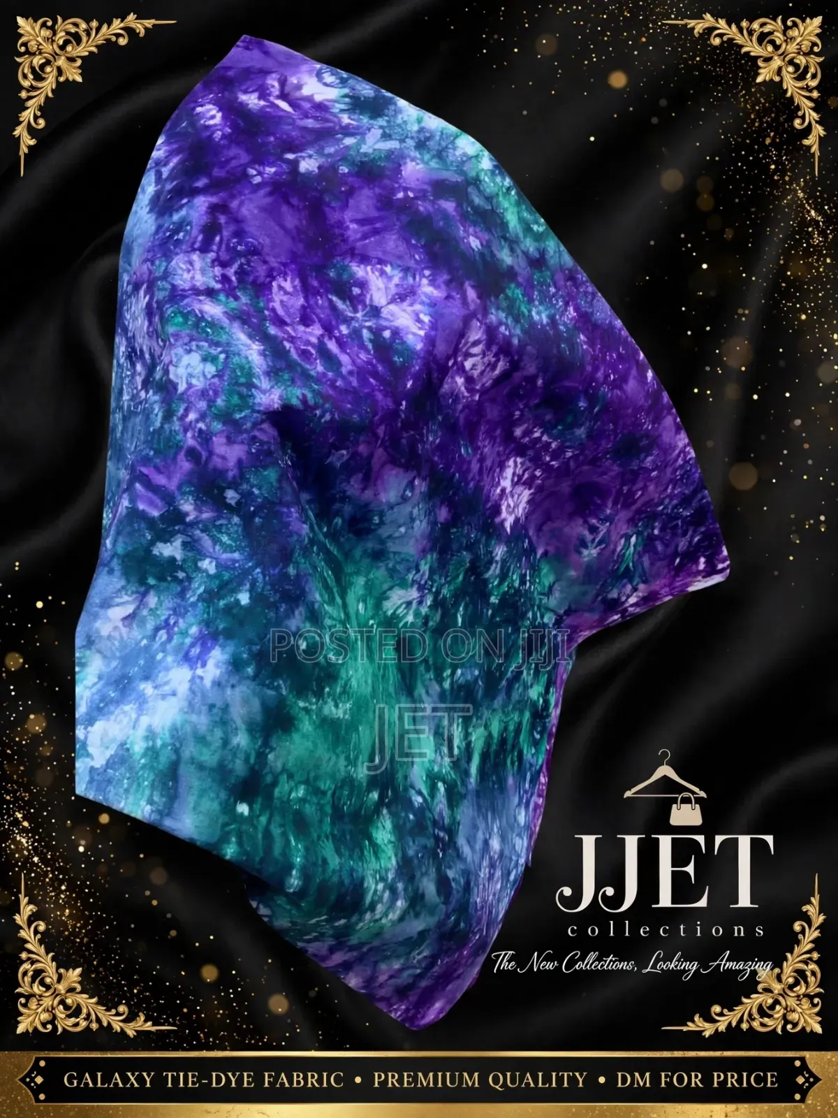 *Galaxy Tie-Dye Fabric • Premium Quality •