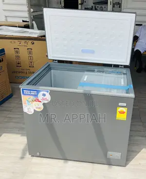 Low Noise Nasco Single Door Chest Freezer(Nas230sk)Gray