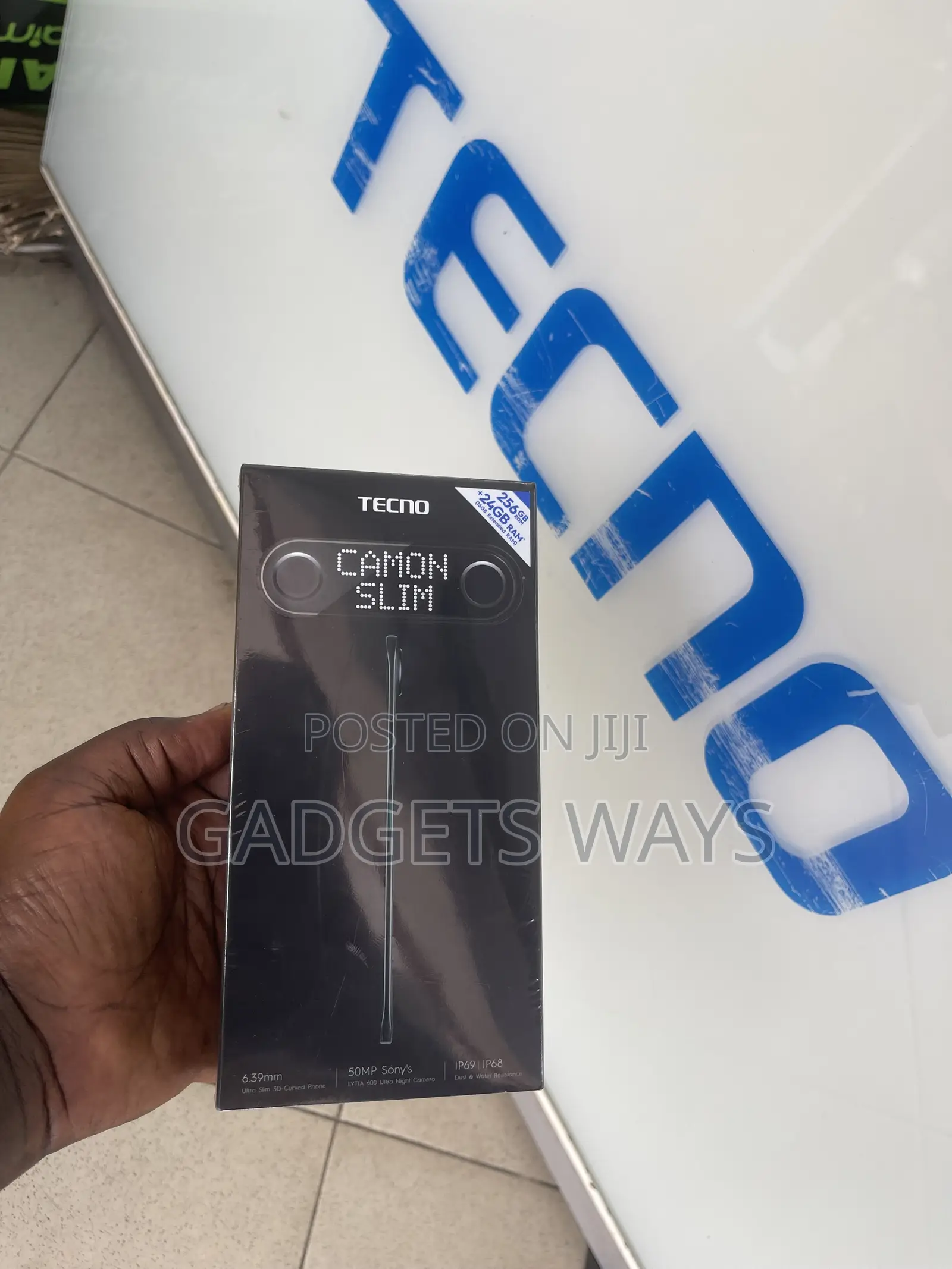 New Tecno Camon Slim 256 GB Black