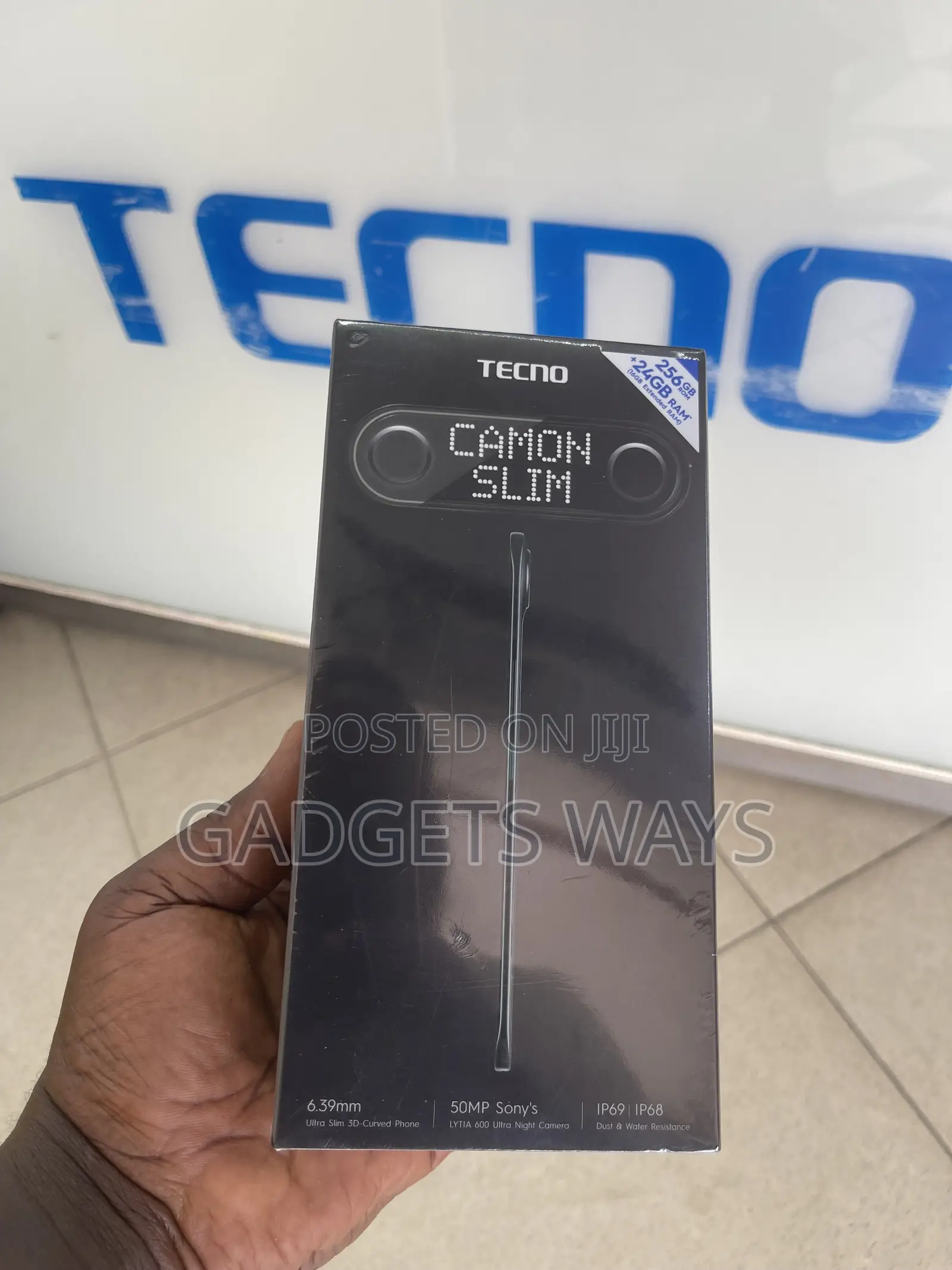 New Tecno Camon Slim 256 GB Black
