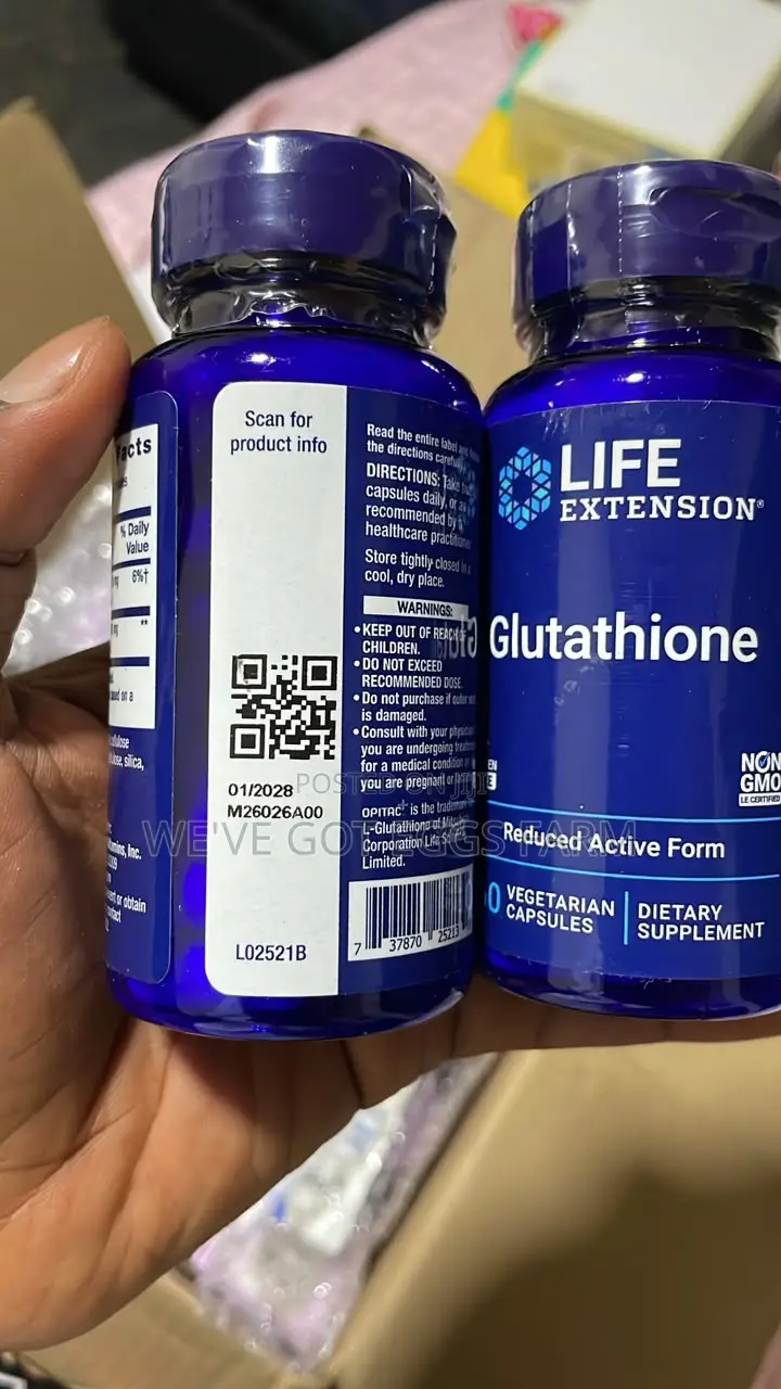 Original Life Extension Glutathione 500mg – 60 Capsules