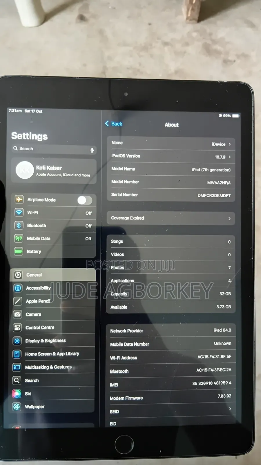 Apple iPad 10.2 (2019) 32 GB Gray