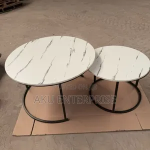 2 in 1 Round Stackable Centre/ Coffee Table- Multicolor