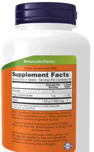 Now Alfalfa Supplements