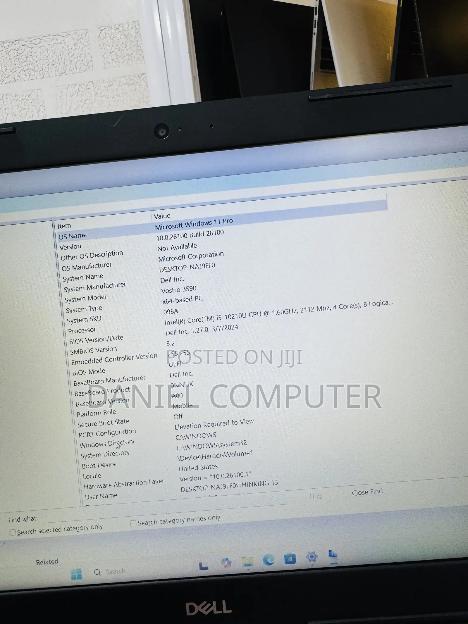Laptop Dell Vostro 3558 8GB Intel Core i5 SSD 256GB