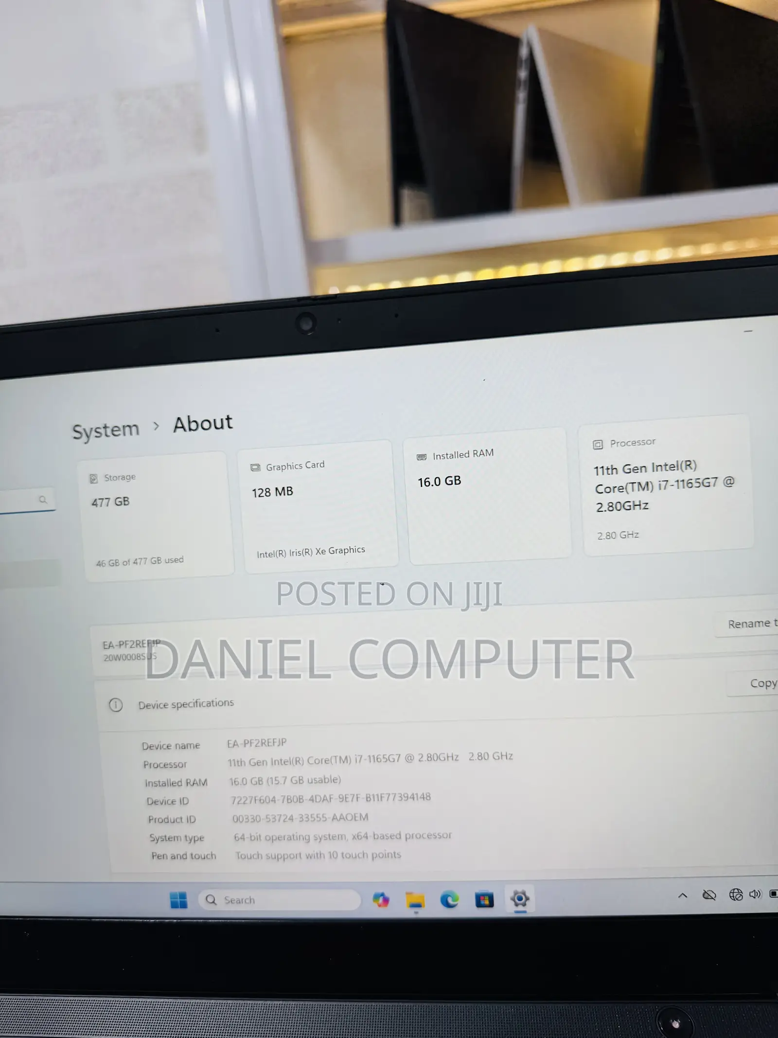 Laptop Lenovo ThinkPad T14 G2 16GB Intel Core i7 SSD 512GB