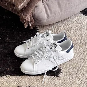 Stan Smith All White With Black at the Back
