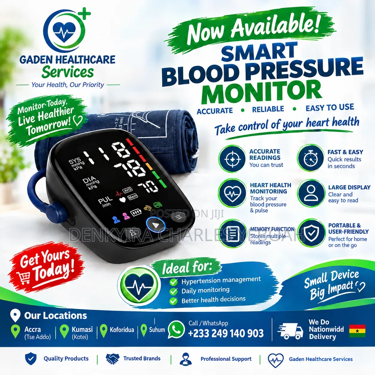 Blood Pressure Monitors (Bp Monitors) Available